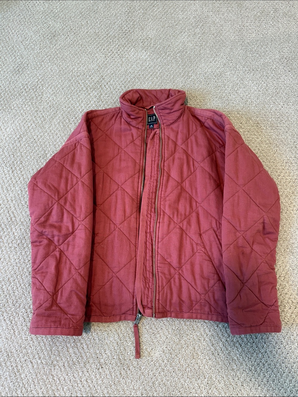 GAP Quilted Jacket in Rose